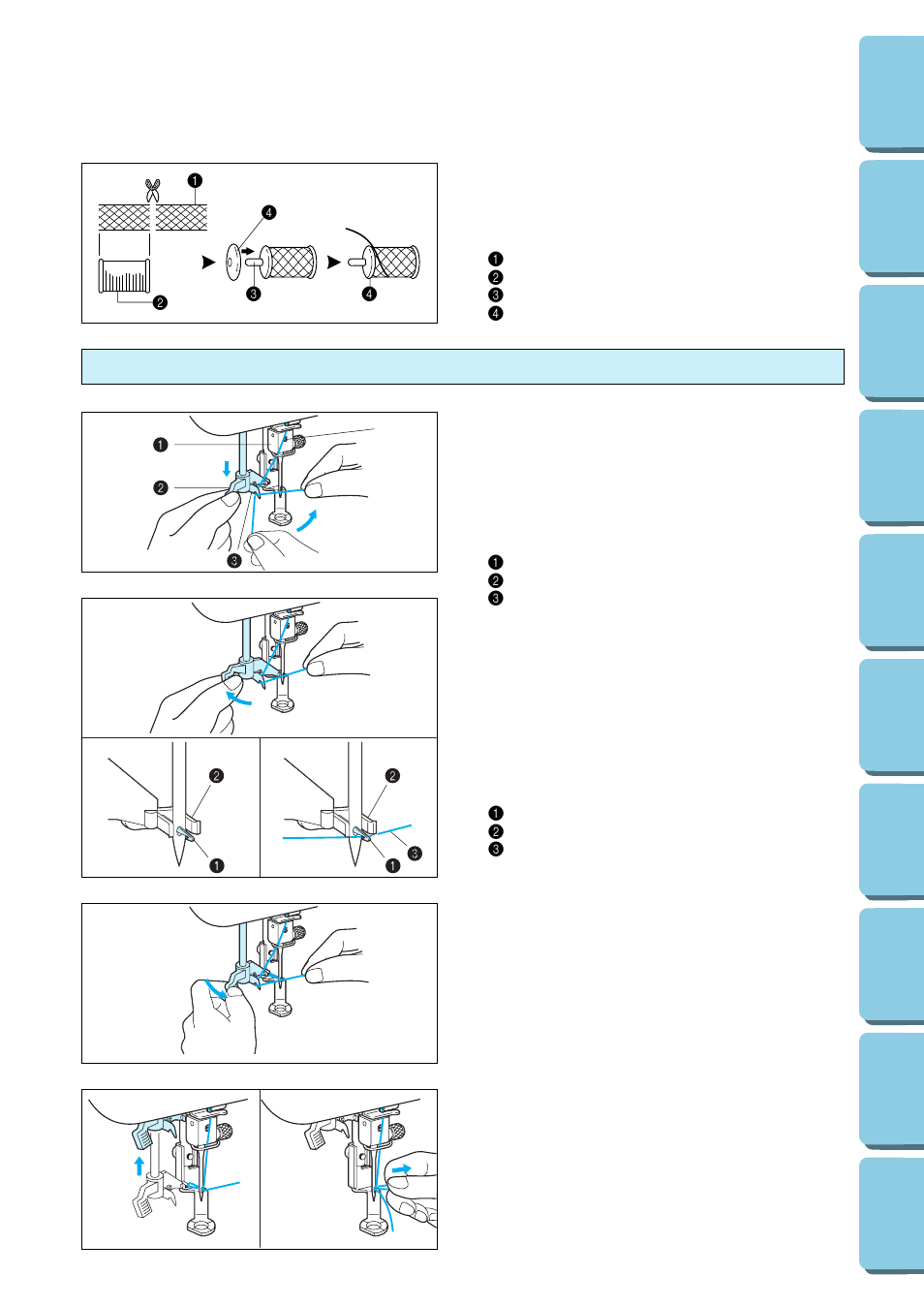 Auto needle threading device | Brother PE-170D User Manual | Page 20 / 147