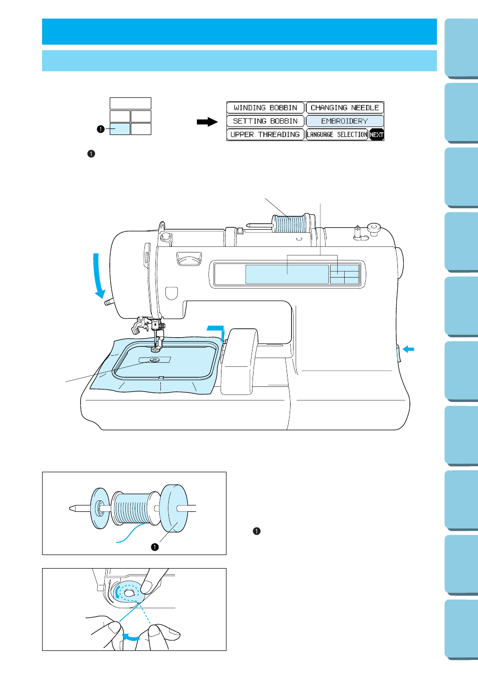 Embroidering, Embroidery, Embroidering chapter 2 | Brother PE-170D User Manual | Page 29 / 147