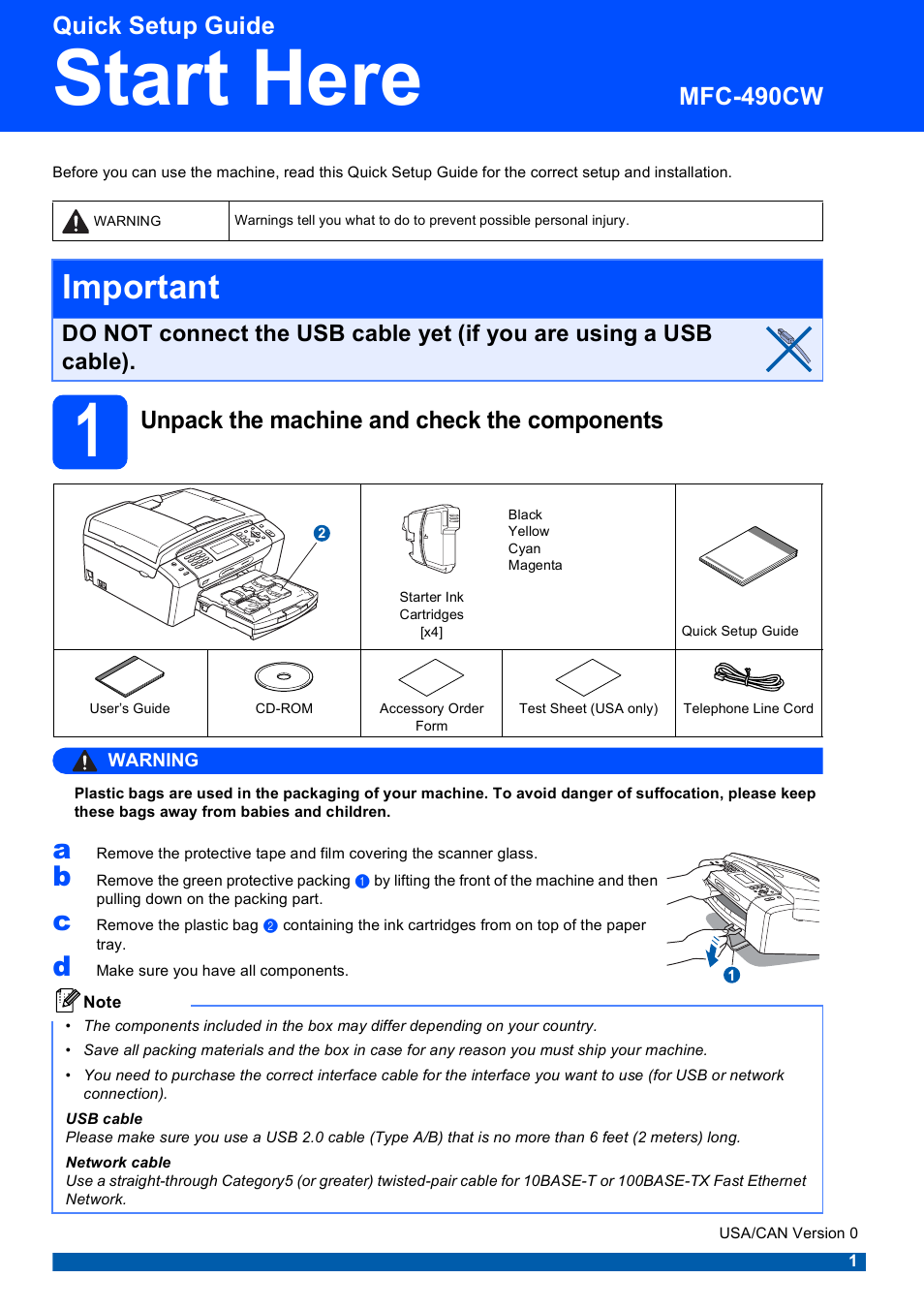 Brother MFC-490CW User Manual | 47 pages