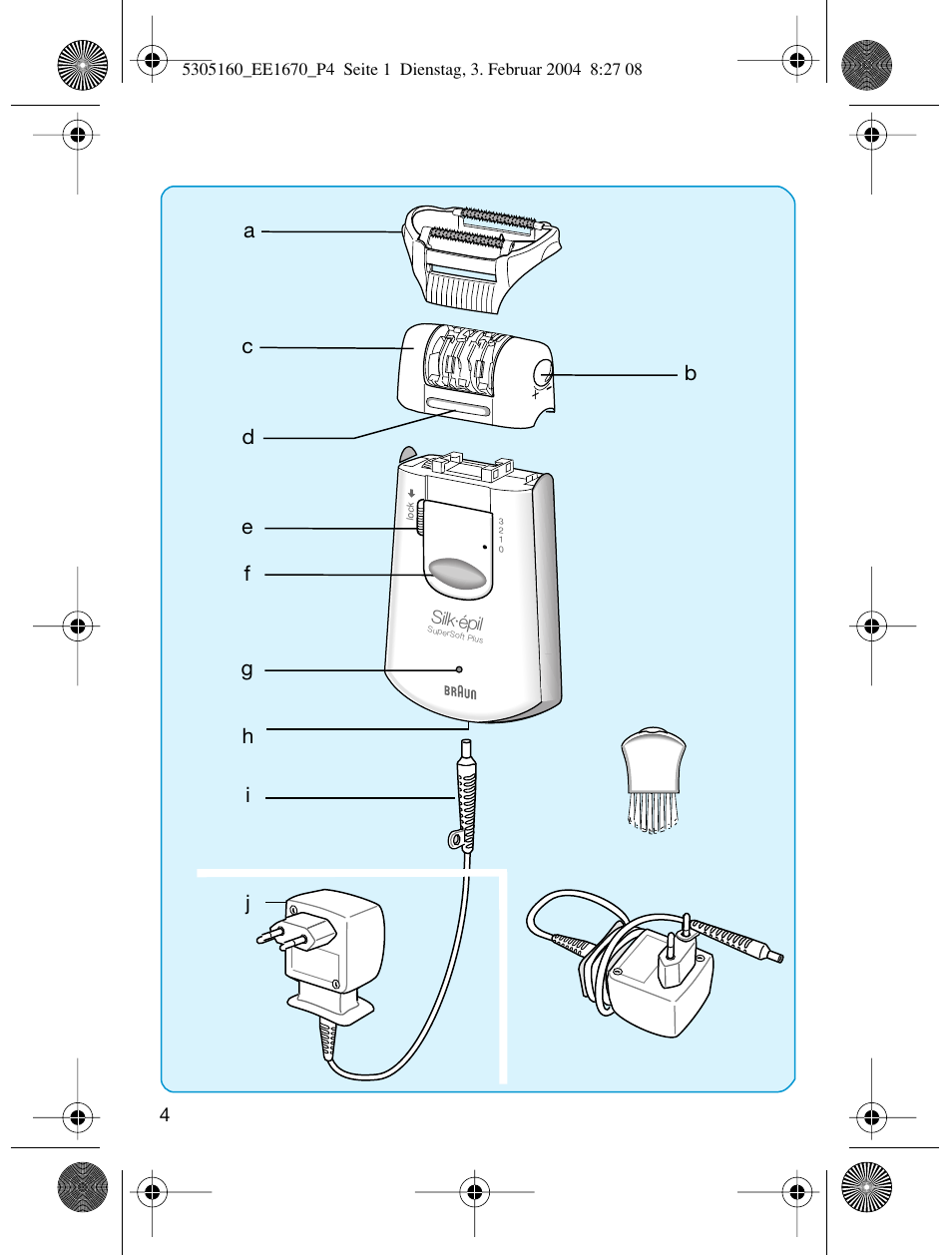 Braun EE1660 Silk-épil SuperSoft Plus User Manual | Page 3 / 59
