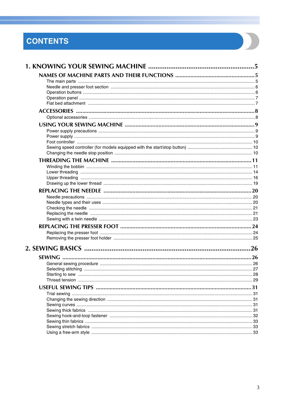 Brother SB700T User Manual | Page 5 / 72