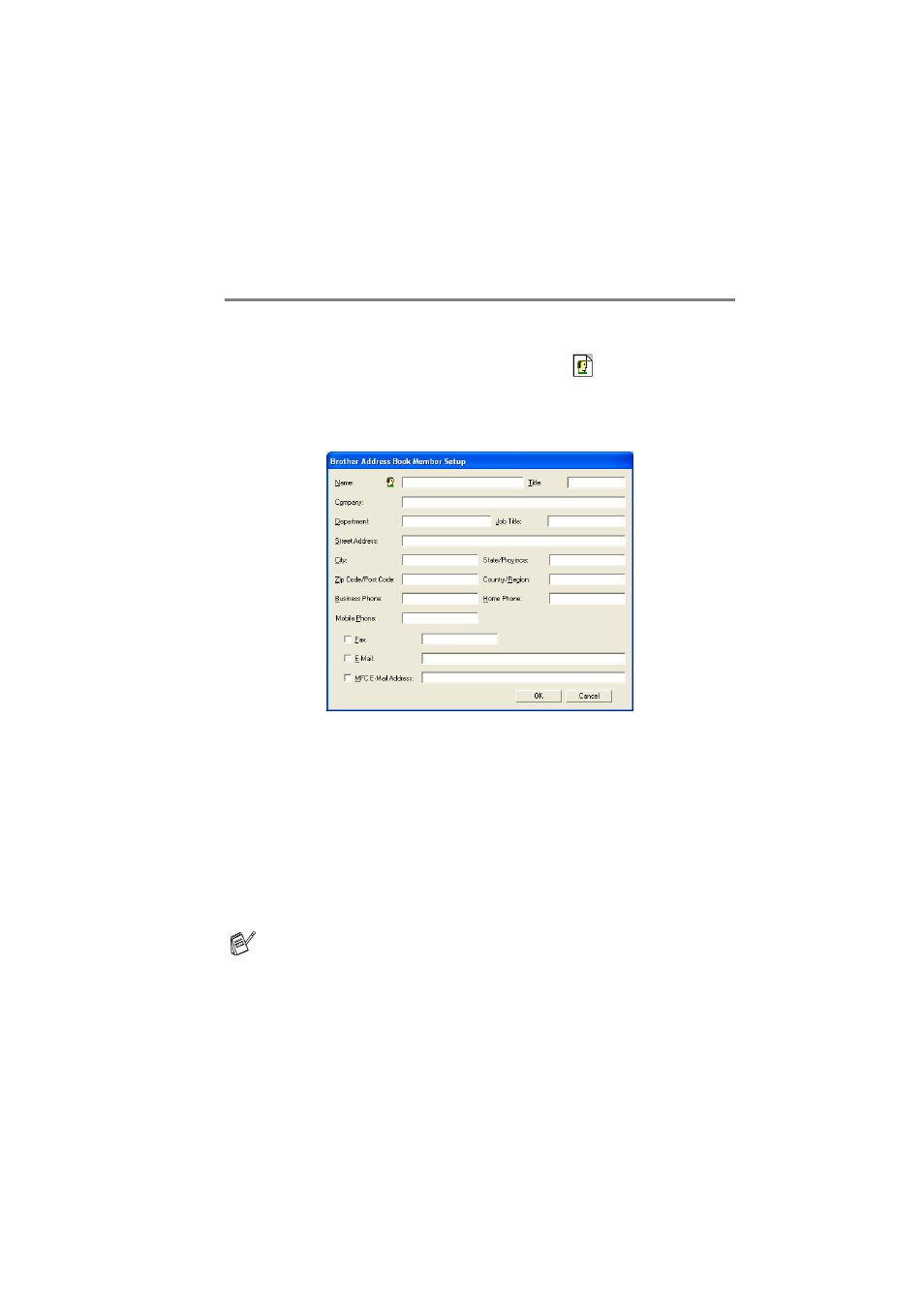 Extra options in address book (for network users) | Brother FAX 1920CN User Manual | Page 47 / 66