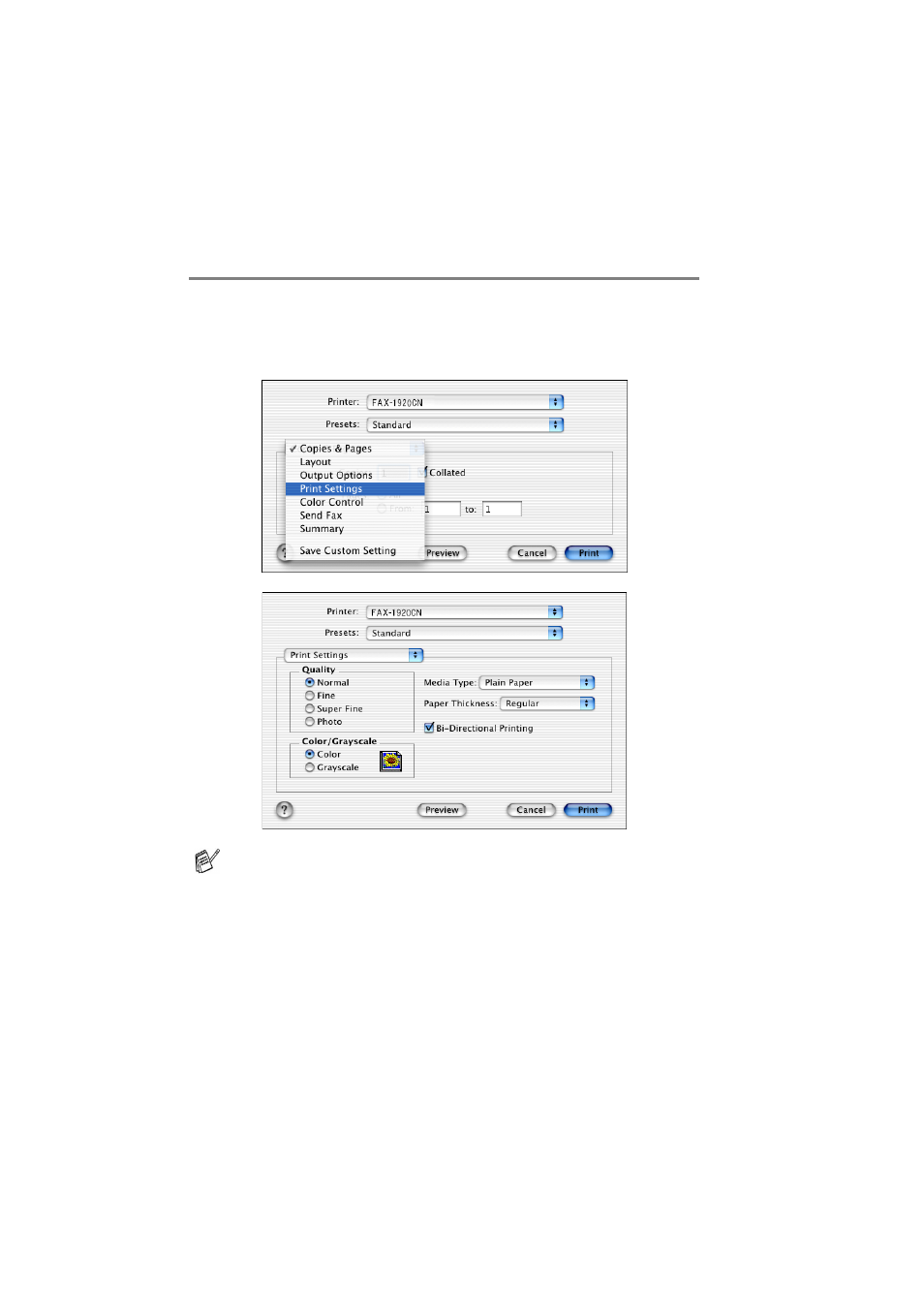 Choosing printing options, Choosing printing options -5 | Brother FAX 1920CN User Manual | Page 52 / 66