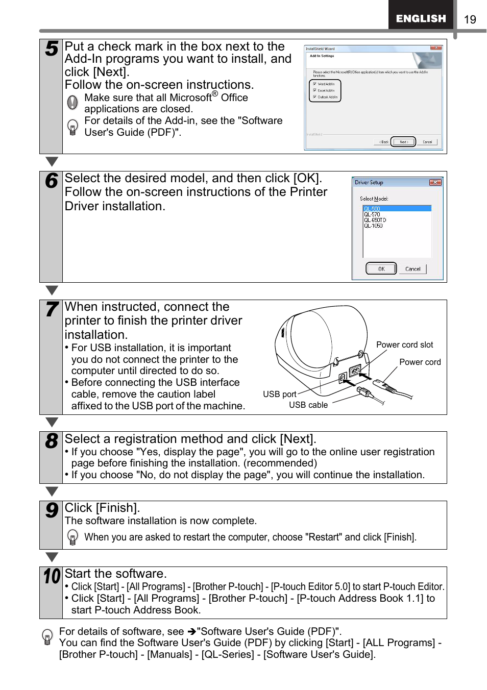 Brother QL-500 User Manual | Page 19 / 62