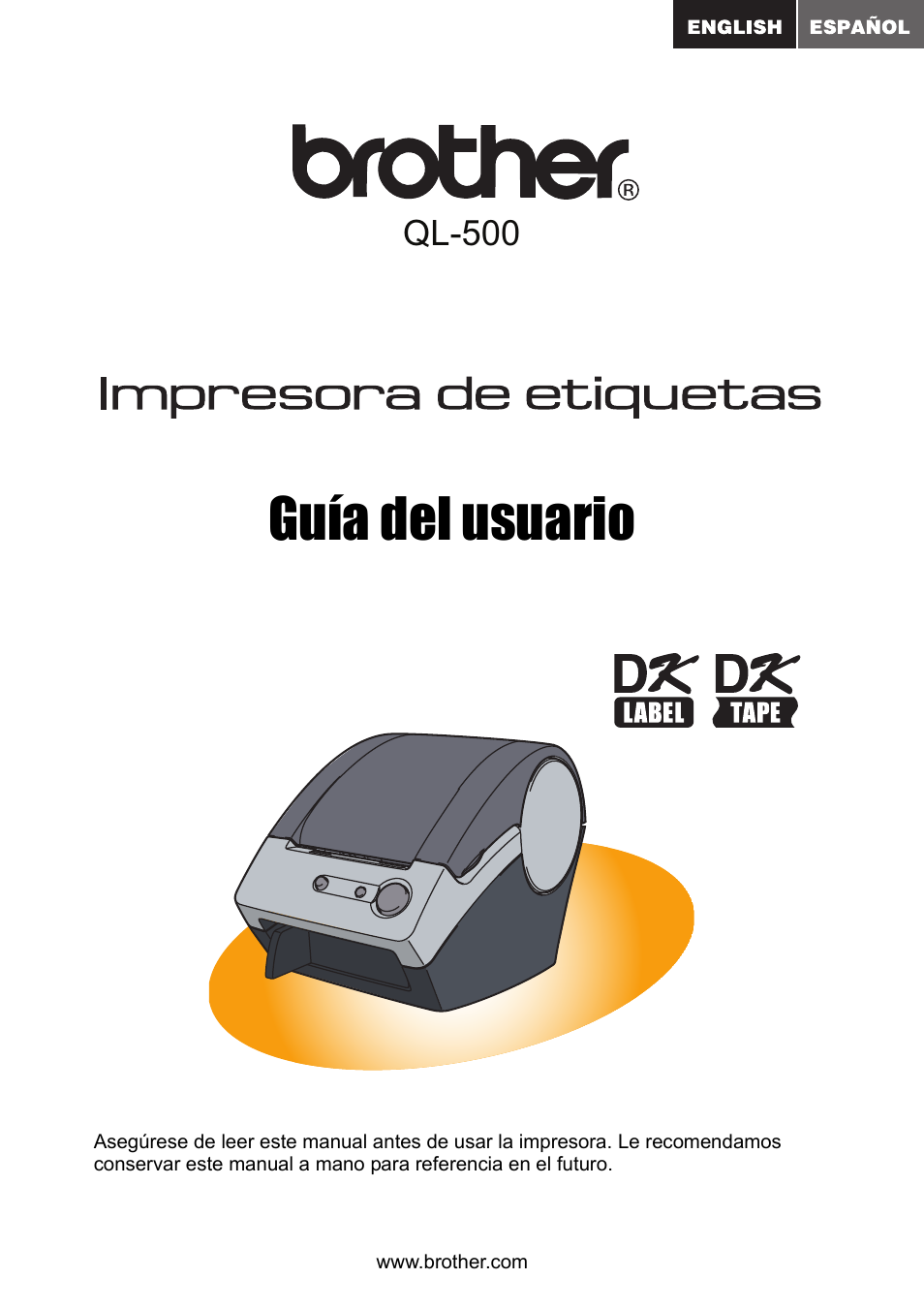 Español, Guía del usuario | Brother QL-500 User Manual | Page 31 / 62