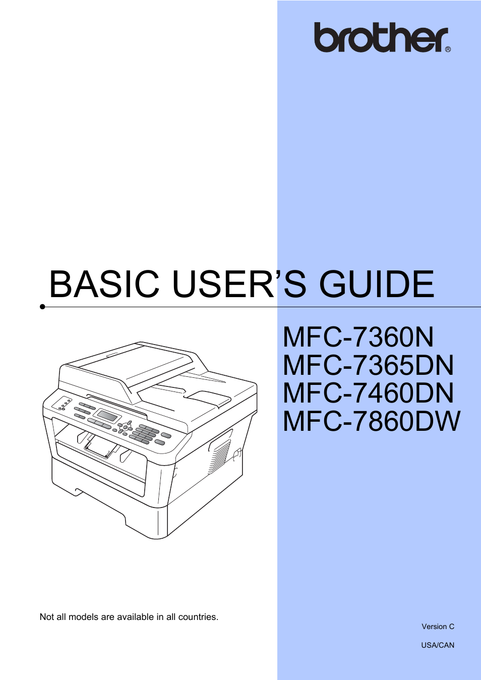 Brother MFC 7860DW User Manual | 162 pages