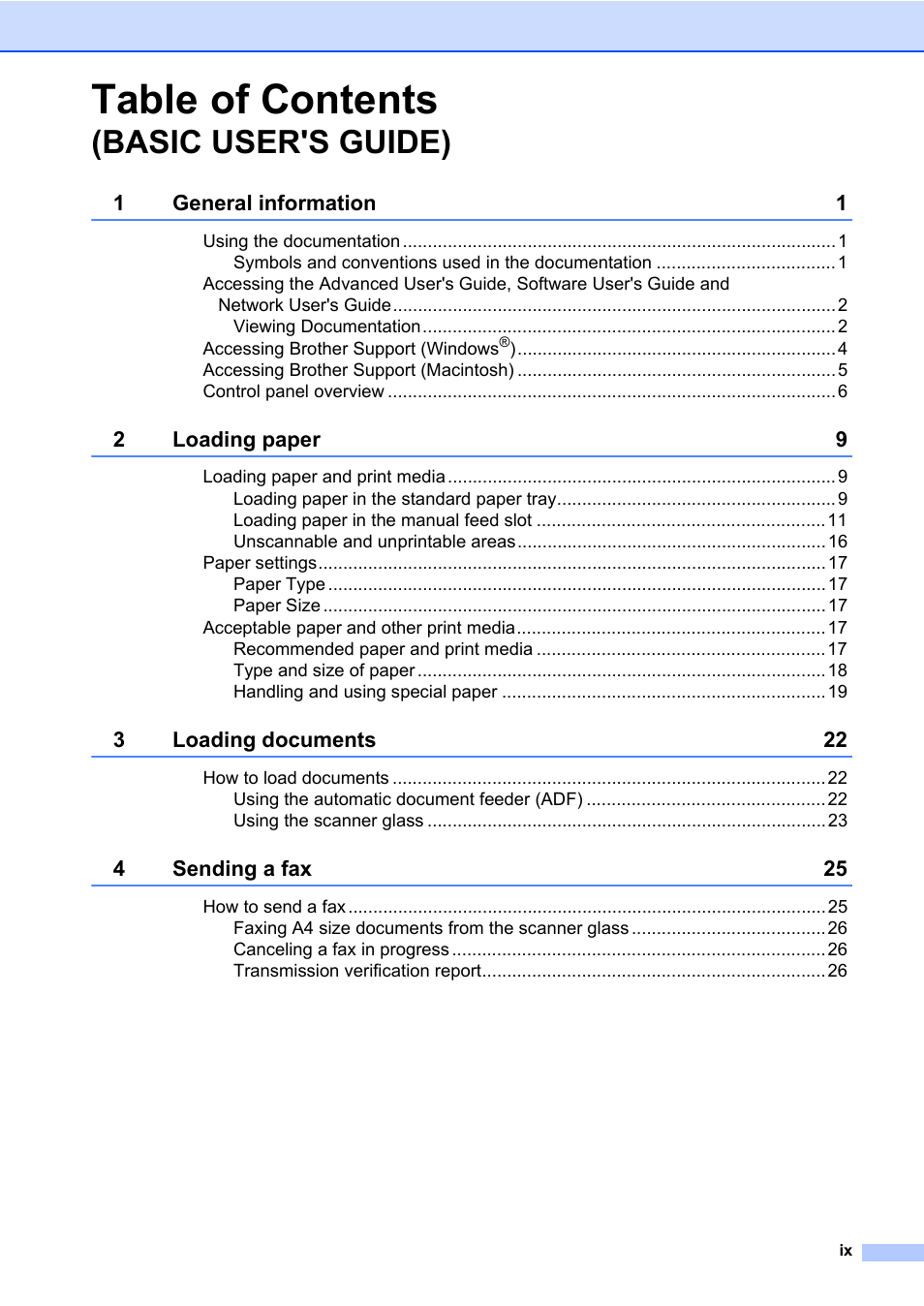 Brother MFC 7860DW User Manual | Page 11 / 162