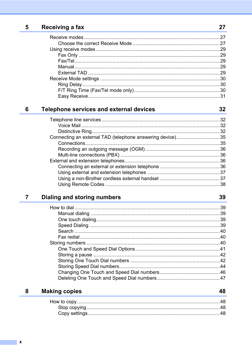 Brother MFC 7860DW User Manual | Page 12 / 162