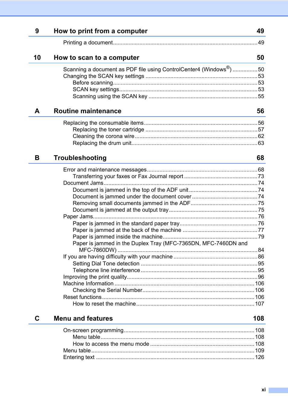 Brother MFC 7860DW User Manual | Page 13 / 162