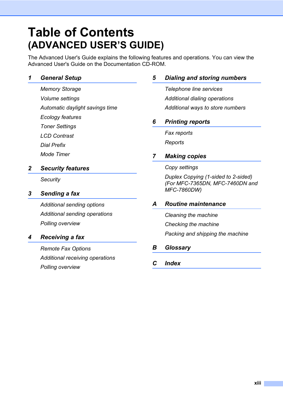 Brother MFC 7860DW User Manual | Page 15 / 162