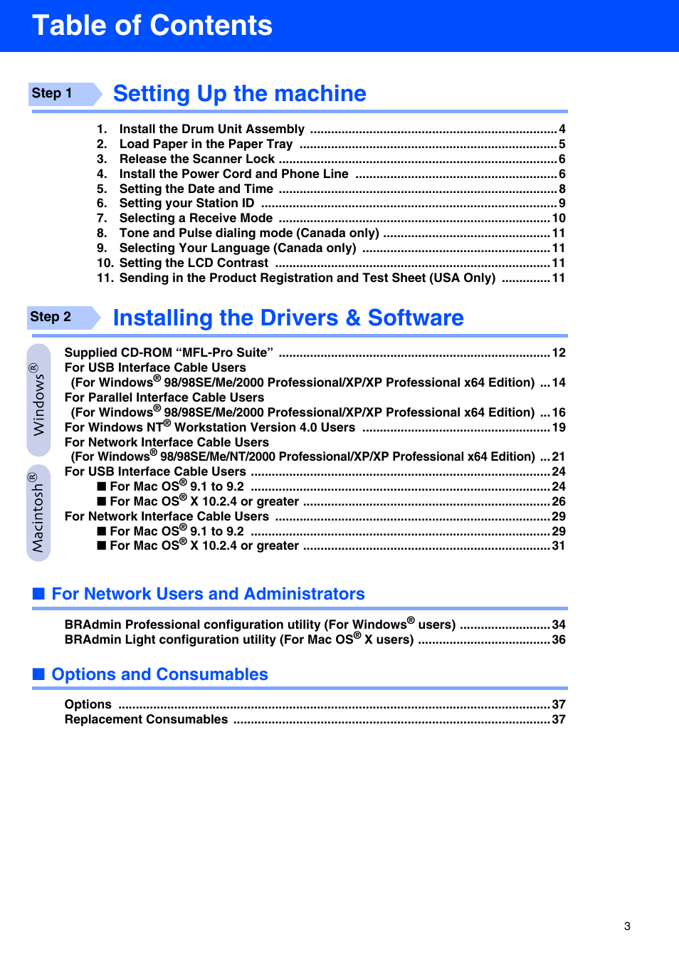 Brother MFC-8460N User Manual | Page 5 / 41