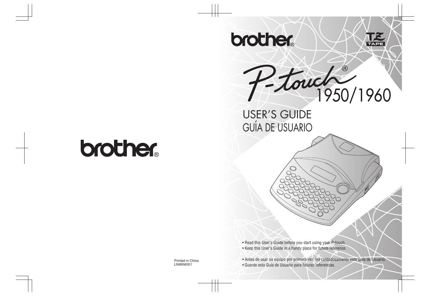 User’s guide guía de usuario | Brother PT-1960 User Manual | Page 104 / 104