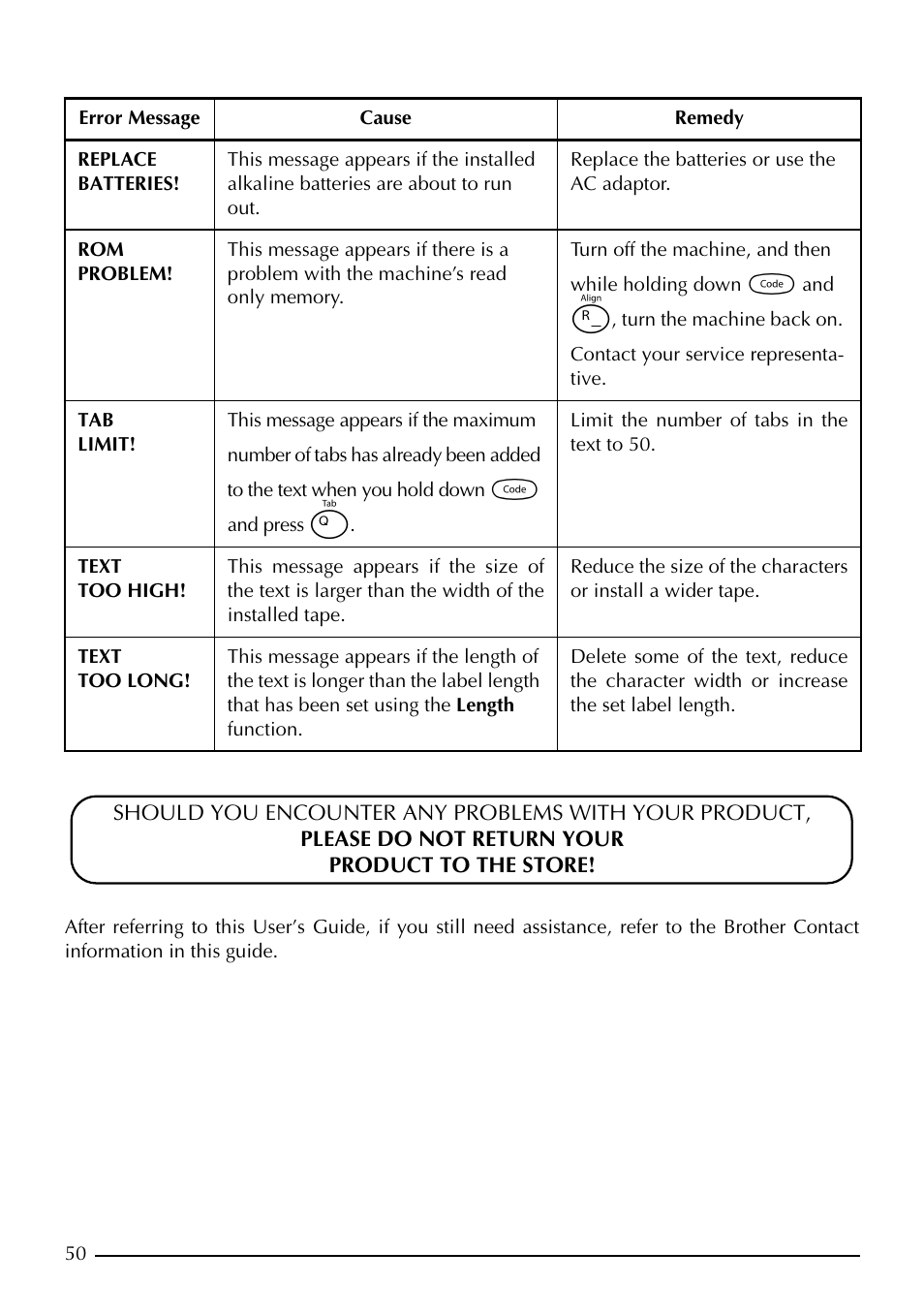 Brother PT-1960 User Manual | Page 58 / 104