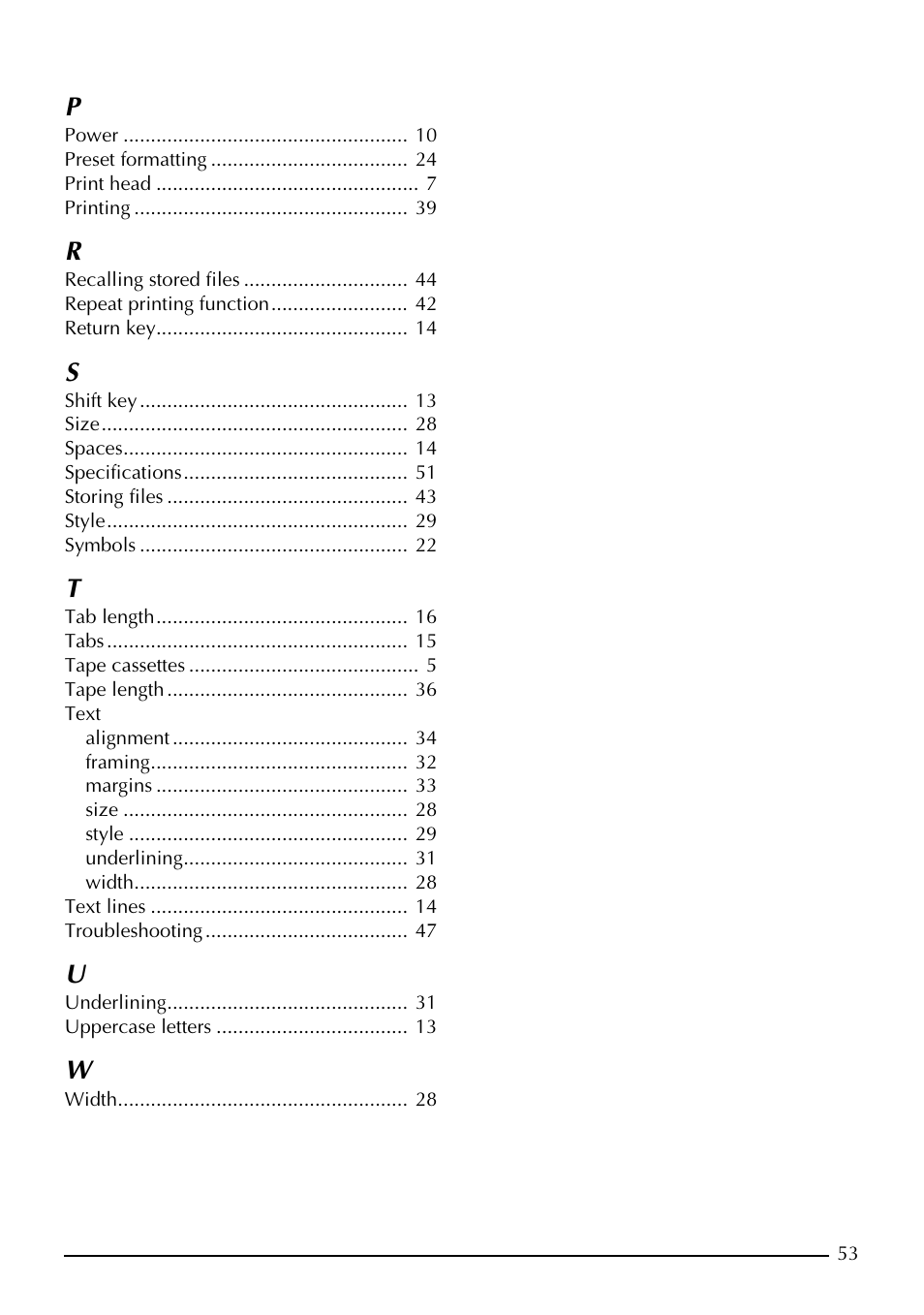 Brother PT-1960 User Manual | Page 61 / 104
