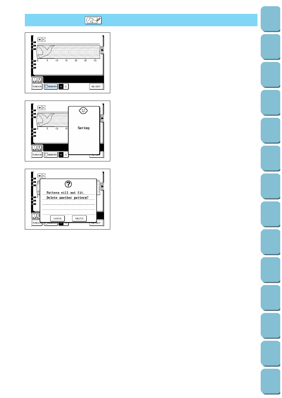 Storing the, Which you have, Entered | Storing the “ ” which you have entered | Brother PC-8500 8500D User Manual | Page 170 / 196