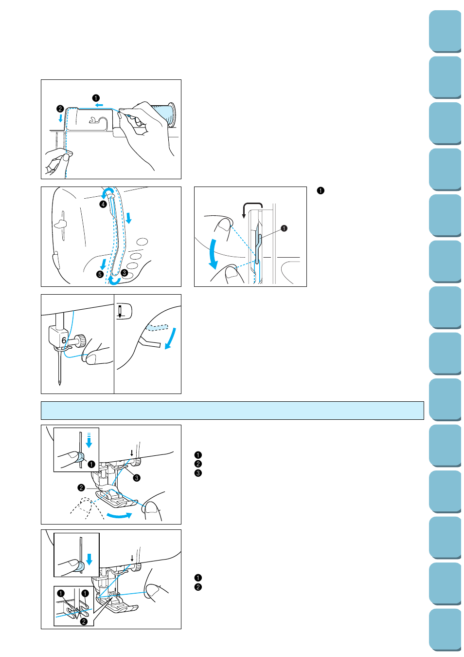 Auto-threading device | Brother PC-8500 8500D User Manual | Page 23 / 196