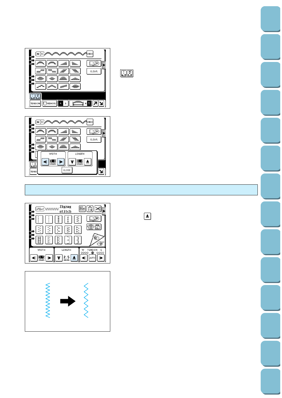 Stitch length | Brother PC-8500 8500D User Manual | Page 28 / 196