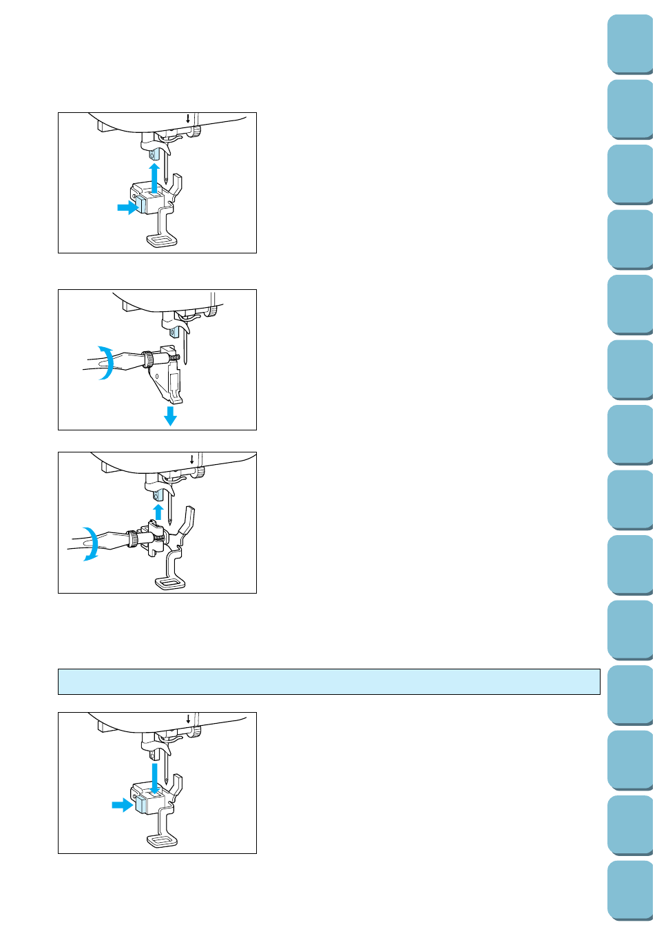 Changing the embroidery foot | Brother PC-8500 8500D User Manual | Page 35 / 196