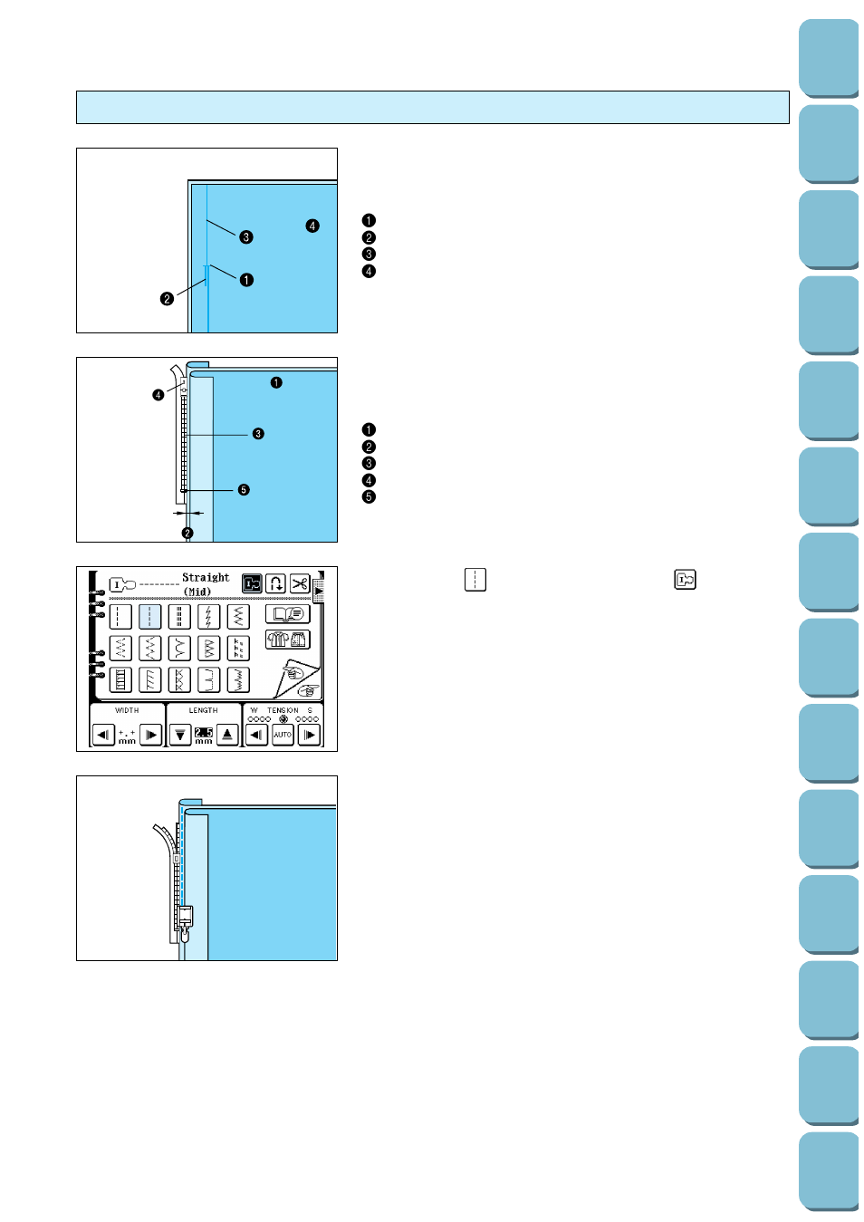 Side application | Brother PC-8500 8500D User Manual | Page 71 / 196