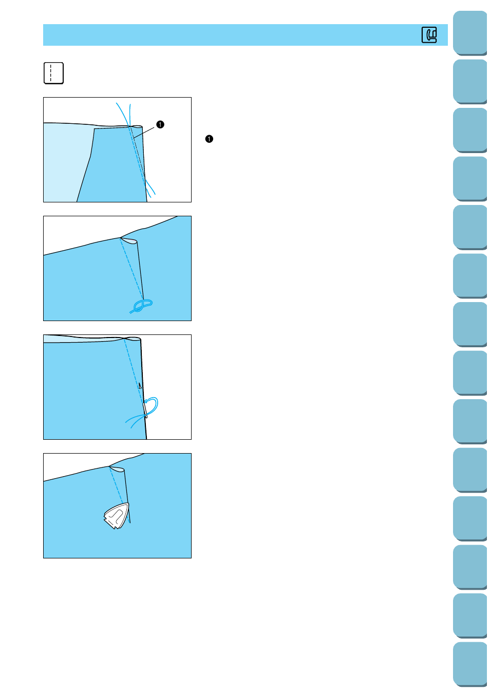 Dart seam | Brother PC-8500 8500D User Manual | Page 73 / 196