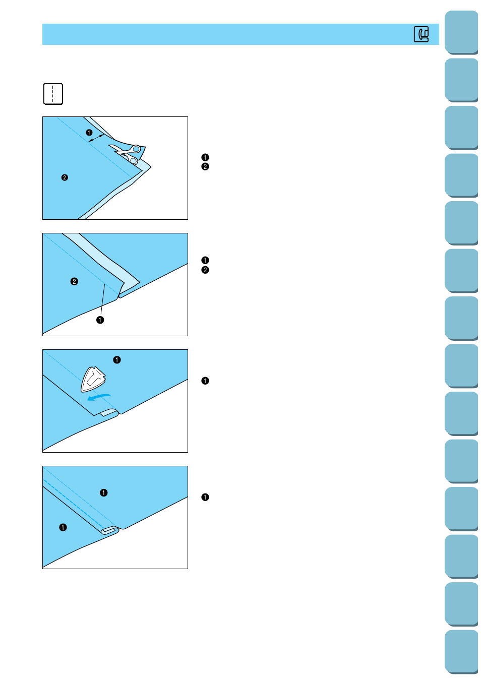 Flat fell seam | Brother PC-8500 8500D User Manual | Page 78 / 196