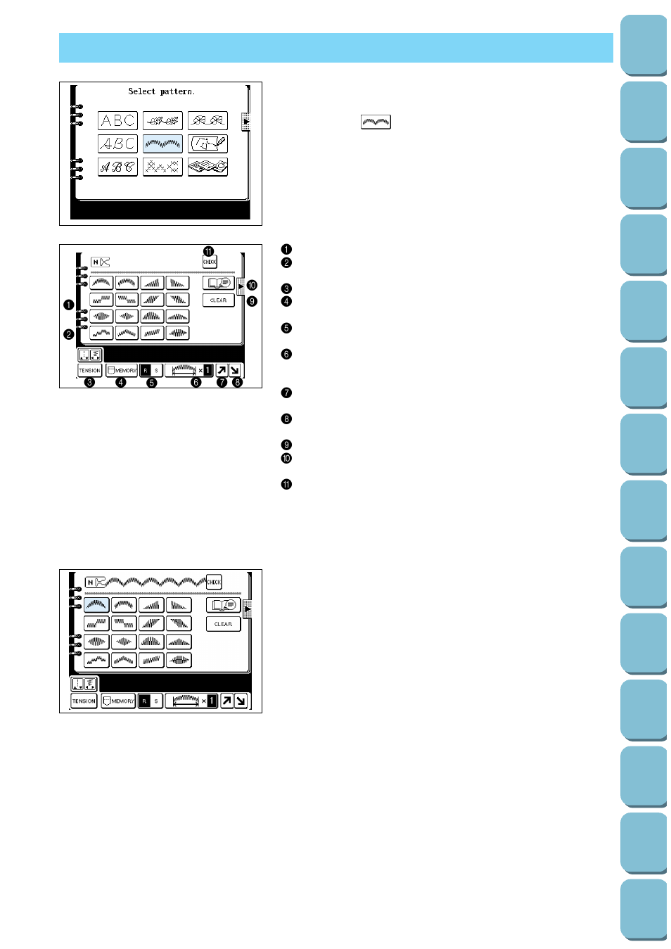 Satin stitches | Brother PC-8500 8500D User Manual | Page 95 / 196
