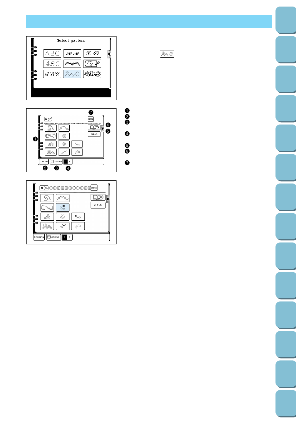 Cross stitching | Brother PC-8500 8500D User Manual | Page 96 / 196