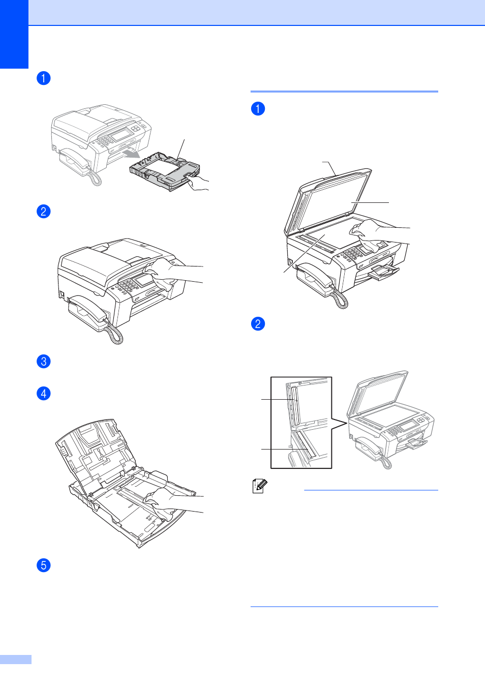 Cleaning the scanner | Brother MFC-790CW User Manual | Page 180 / 240