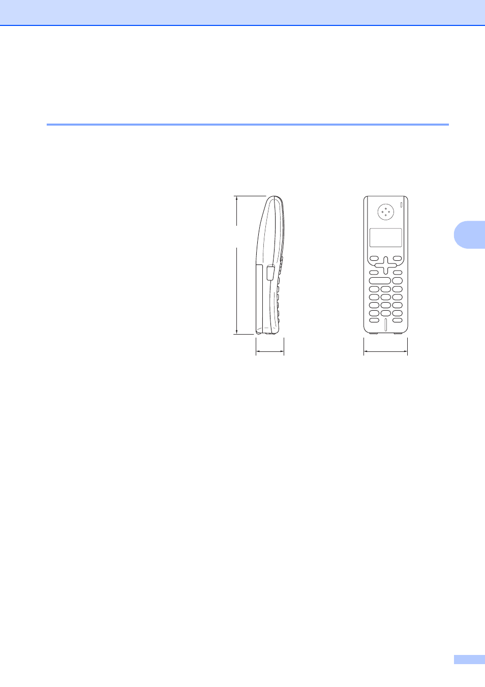 Digital cordless handset (mfc-990cw only), Cordless handset (bcl-d60) | Brother MFC-790CW User Manual | Page 217 / 240