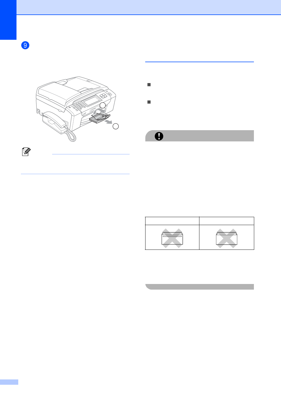 Loading envelopes and post cards, About envelopes | Brother MFC-790CW User Manual | Page 28 / 240