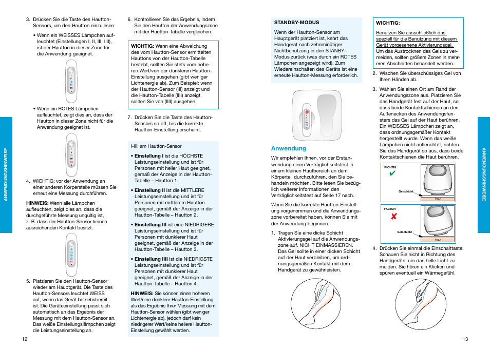 Anwendung | Braun Gillette Venus Naked Skin User Manual | Page 8 / 53