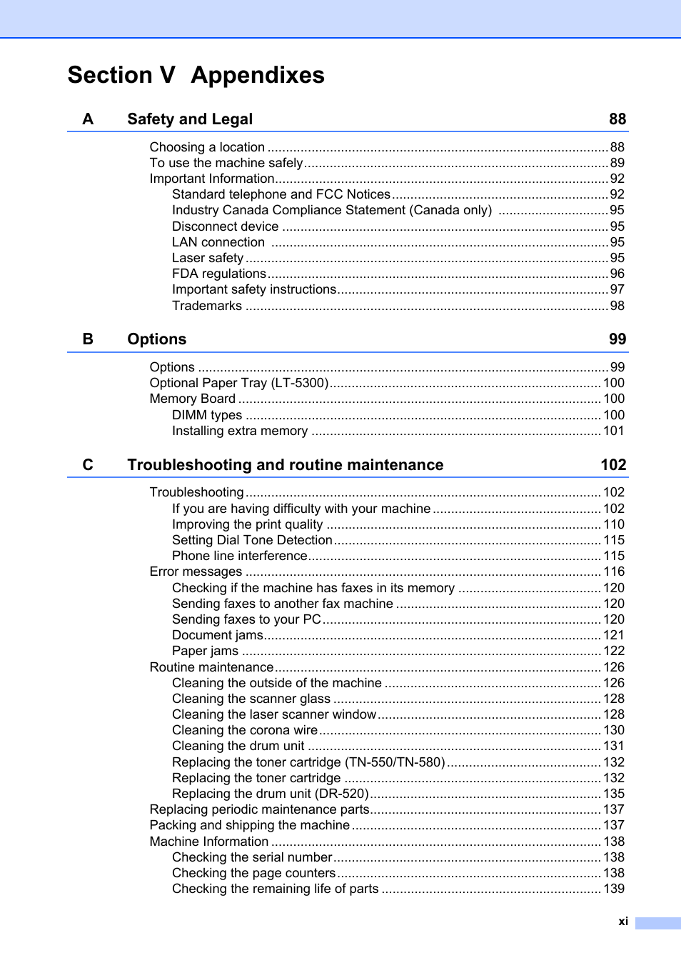 Brother MFC-8660DN User Manual | Page 13 / 196