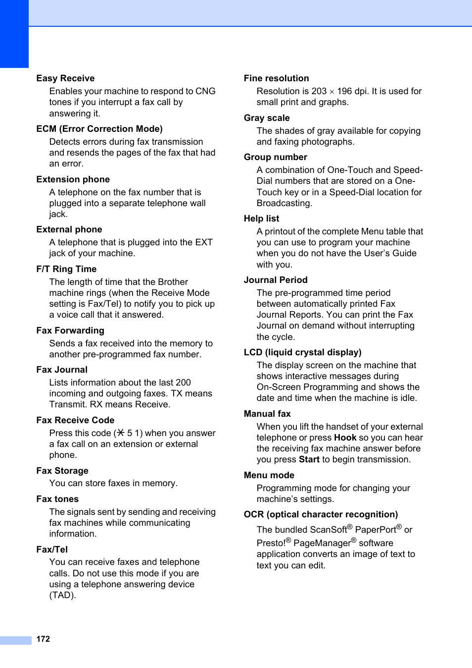 Brother MFC-8660DN User Manual | Page 186 / 196