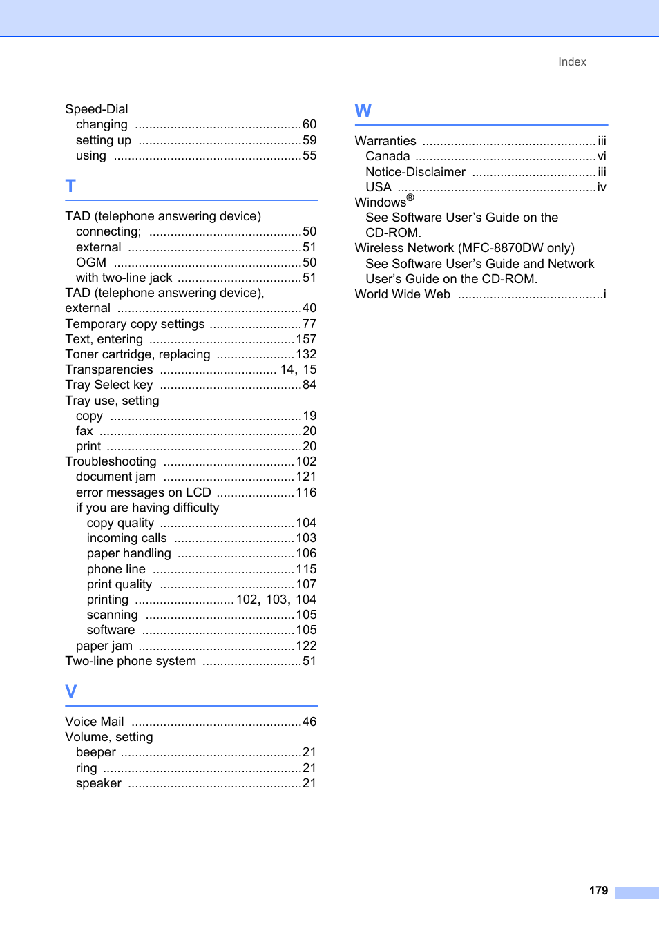Brother MFC-8660DN User Manual | Page 193 / 196