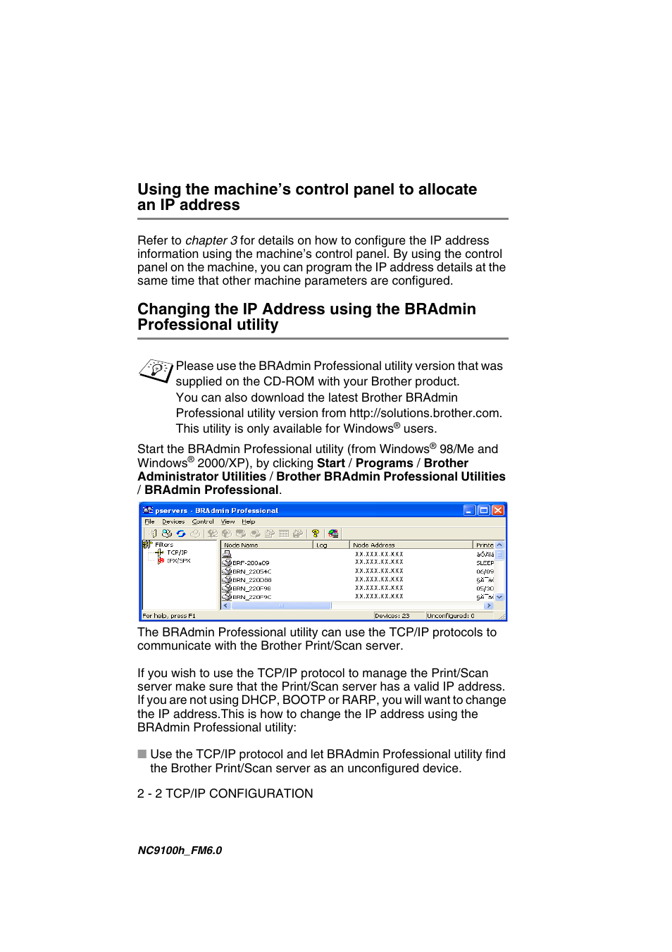 Using the machine’s control panel to allocate | Brother MFC 5840CN User Manual | Page 17 / 71