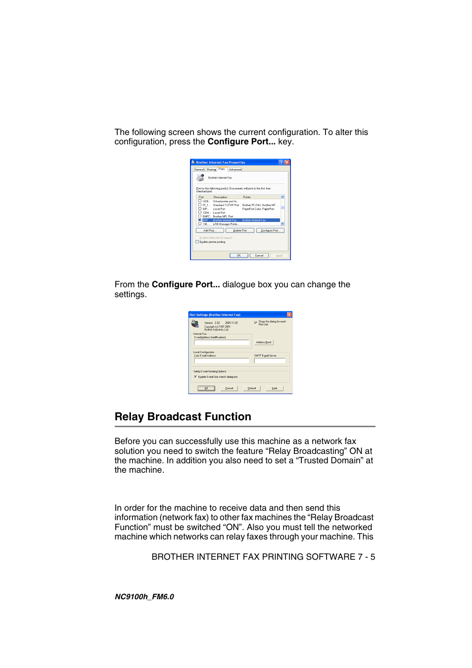 Relay broadcast function, Relay broadcast function -5 | Brother MFC 5840CN User Manual | Page 52 / 71