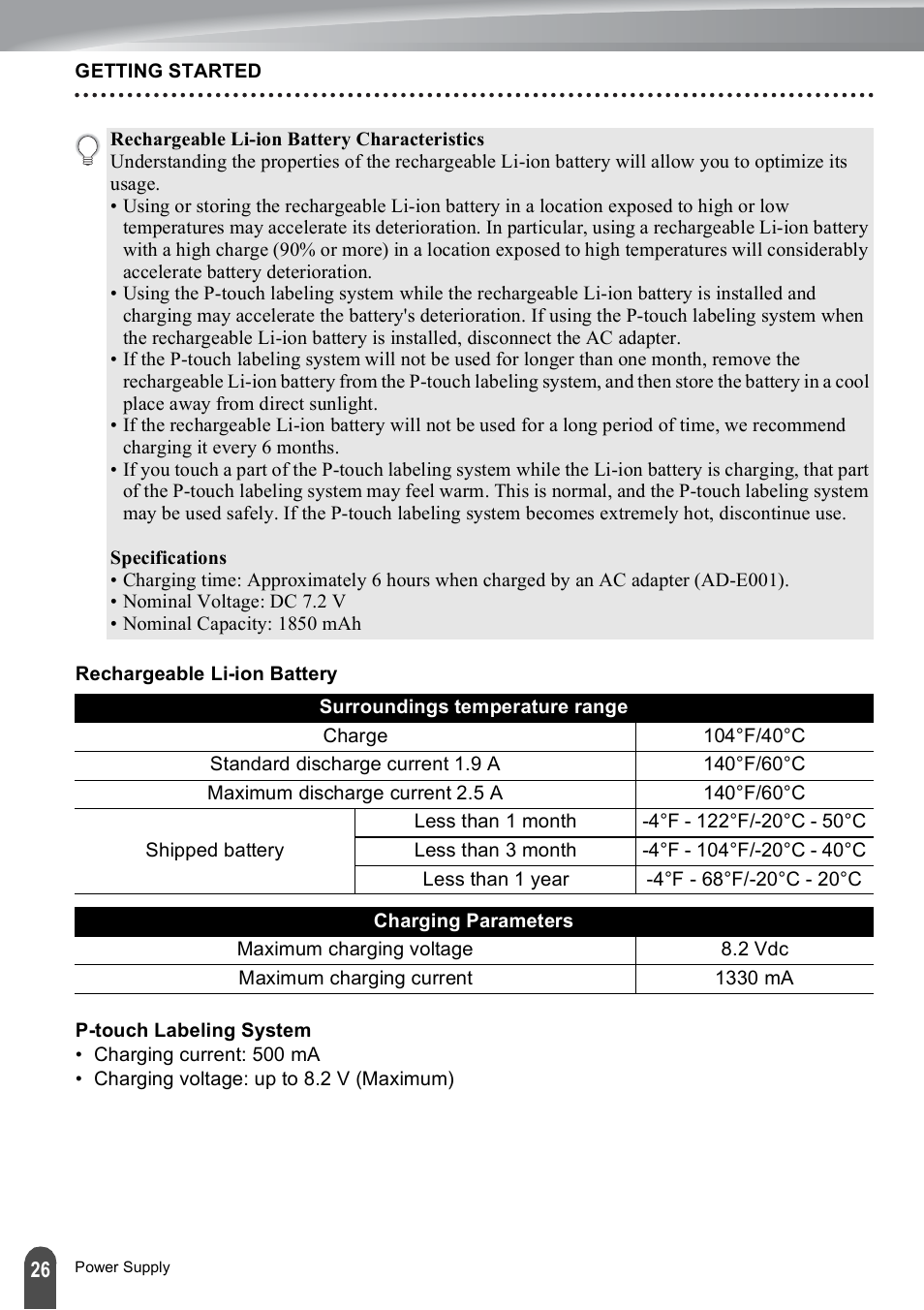 Brother PT-E500 User Manual | Page 26 / 47