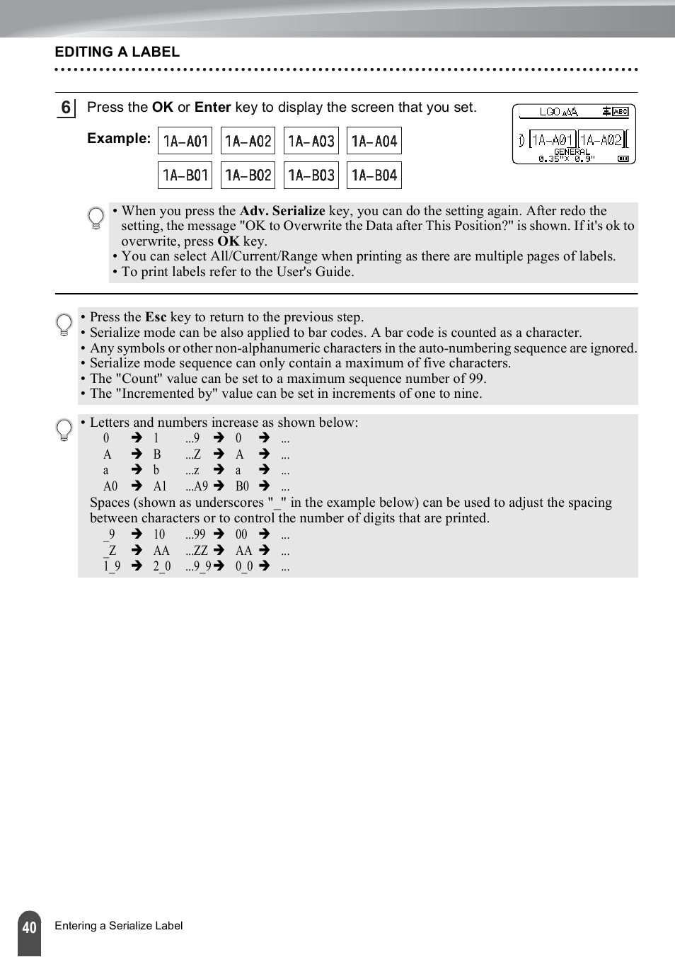 Brother PT-E500 User Manual | Page 40 / 47