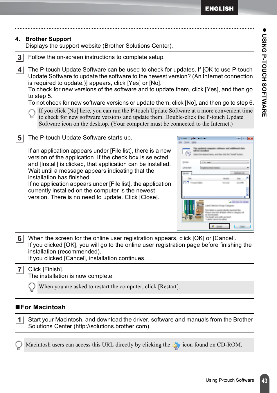 Brother PT-E500 User Manual | Page 43 / 47