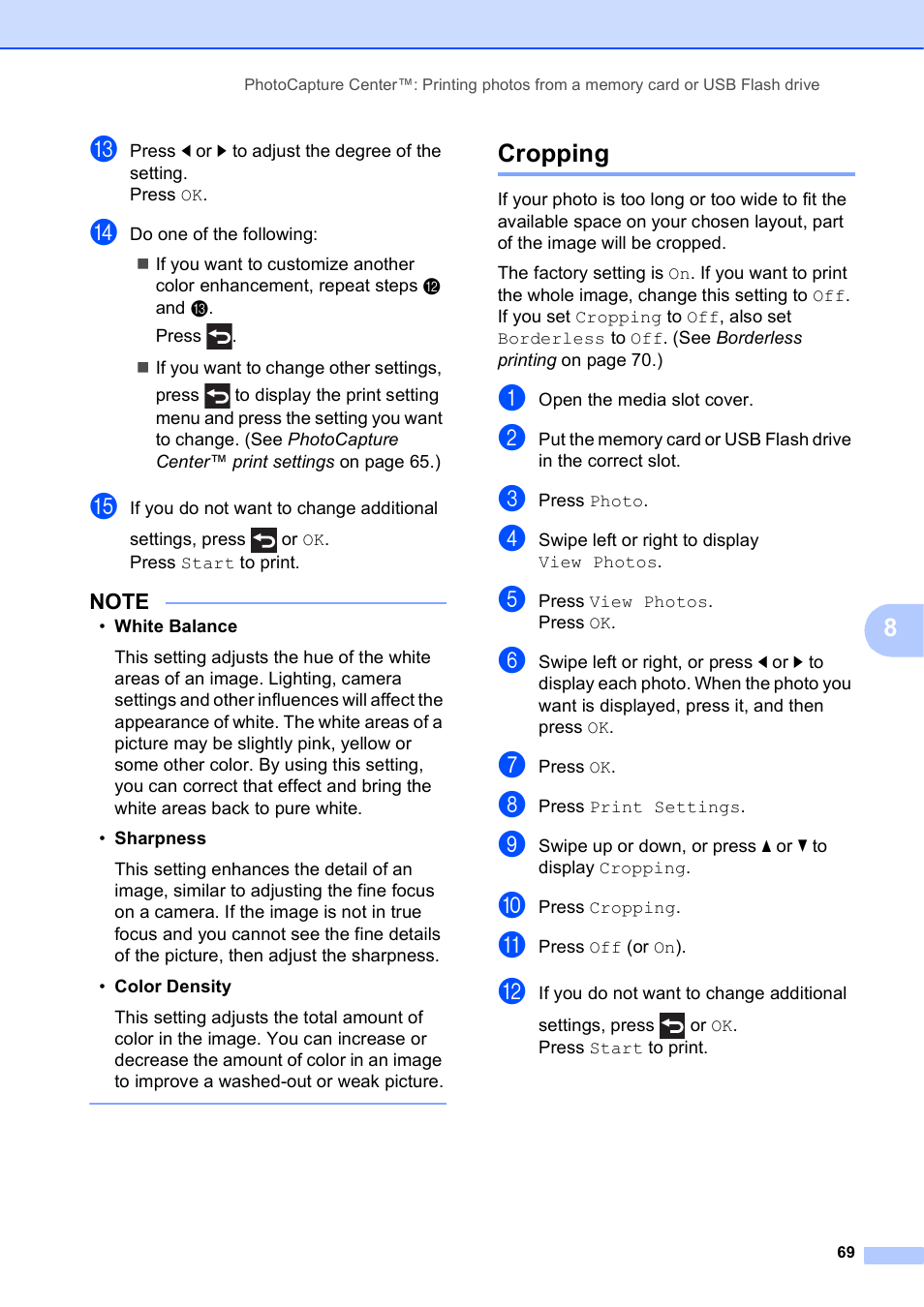 Cropping | Brother MFC-J6920DW User Manual | Page 75 / 101