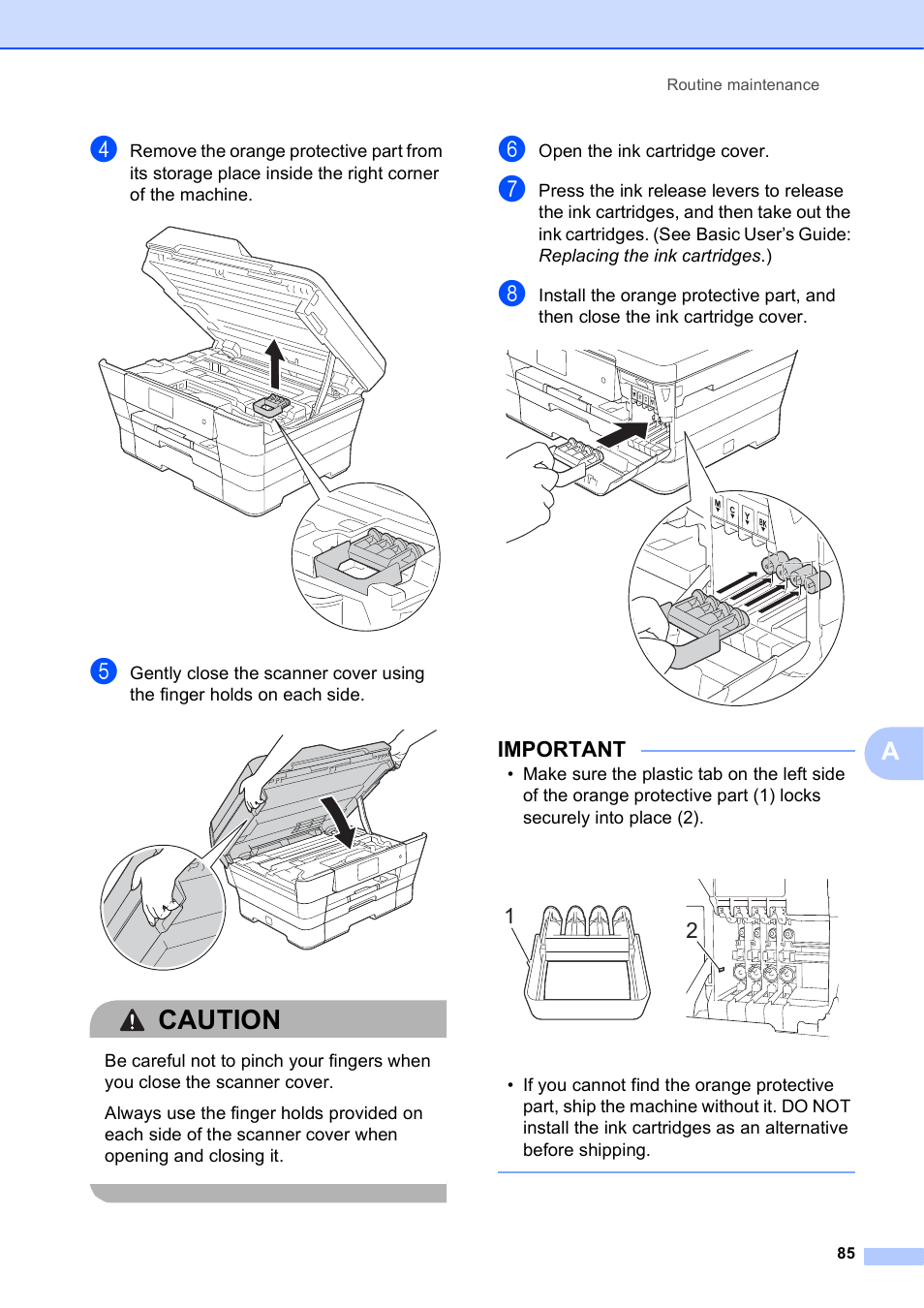 Caution, Important | Brother MFC-J6920DW User Manual | Page 91 / 101