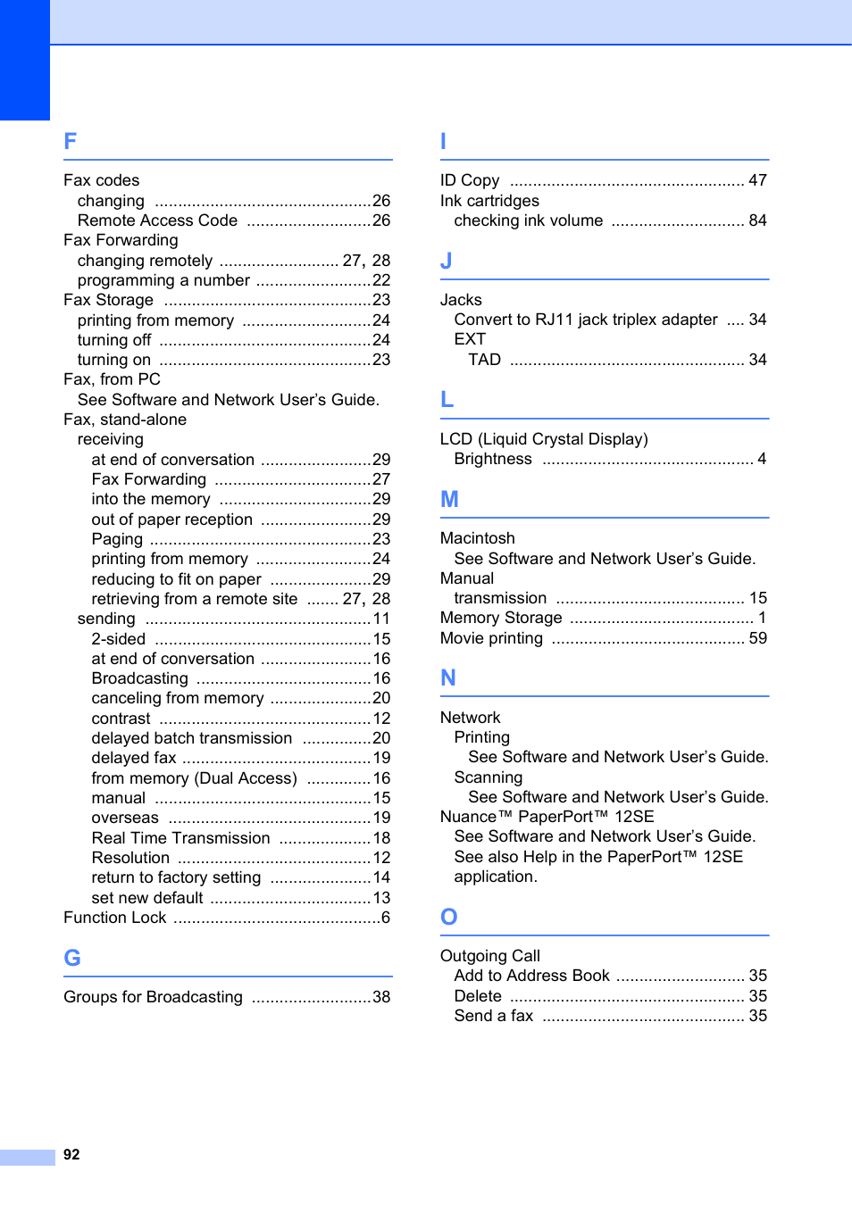 Brother MFC-J6920DW User Manual | Page 98 / 101