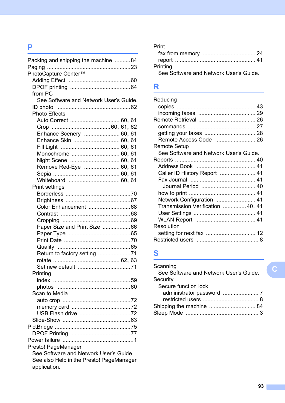 Brother MFC-J6920DW User Manual | Page 99 / 101