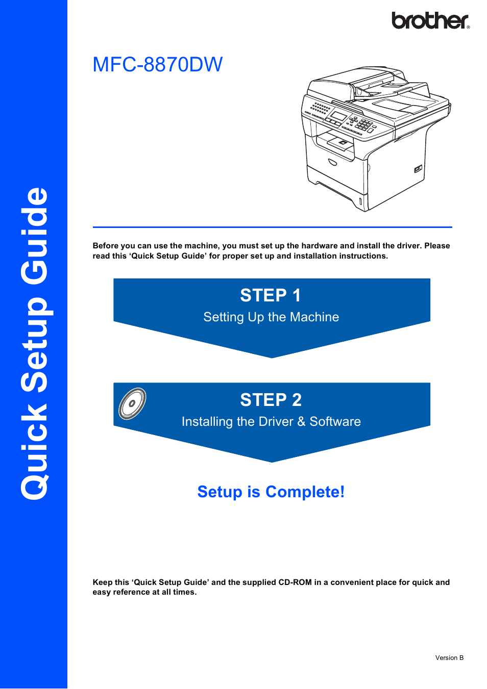 Brother MFC-8870DW User Manual | 60 pages