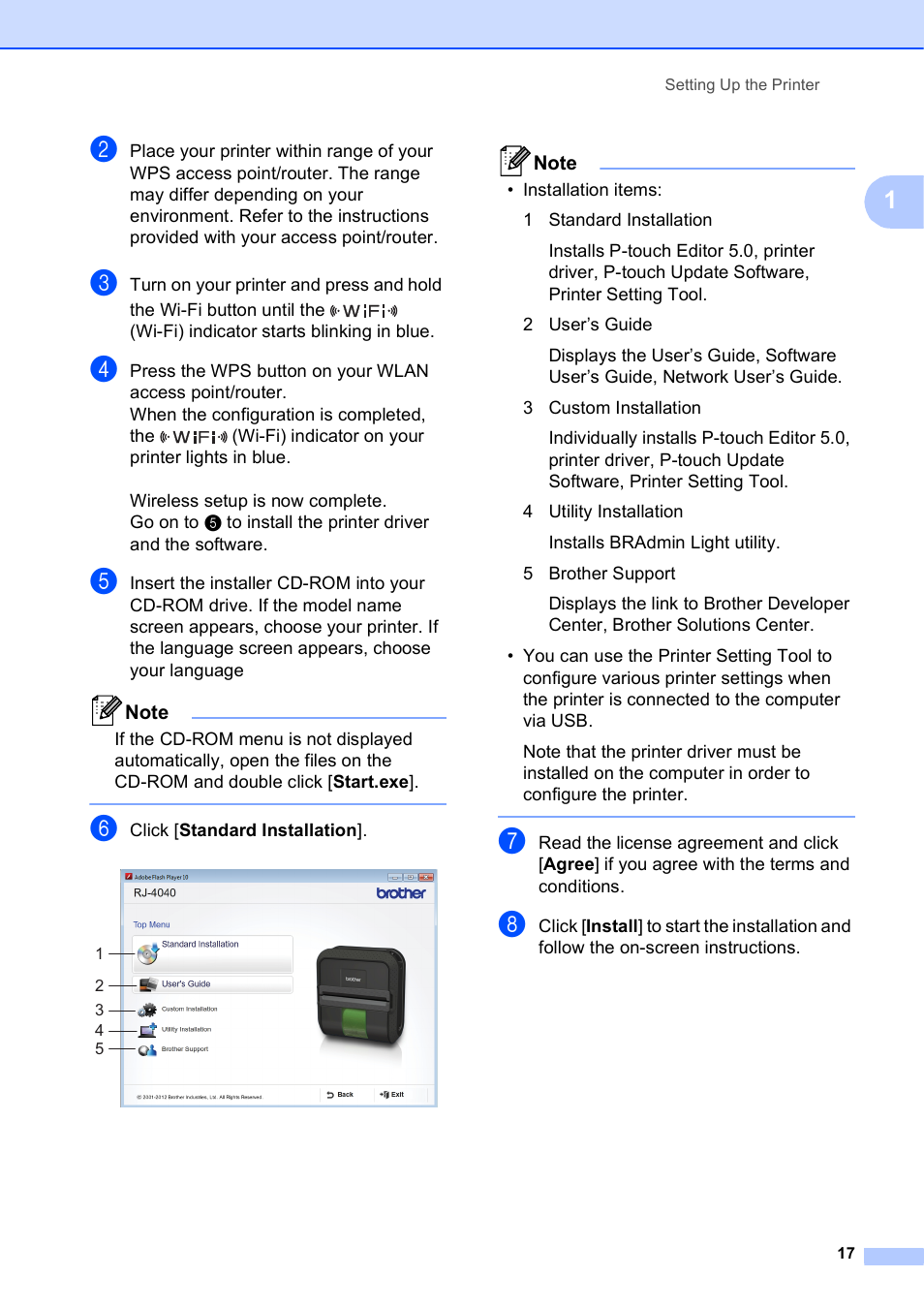 Brother RJ-4040 User Manual | Page 21 / 62