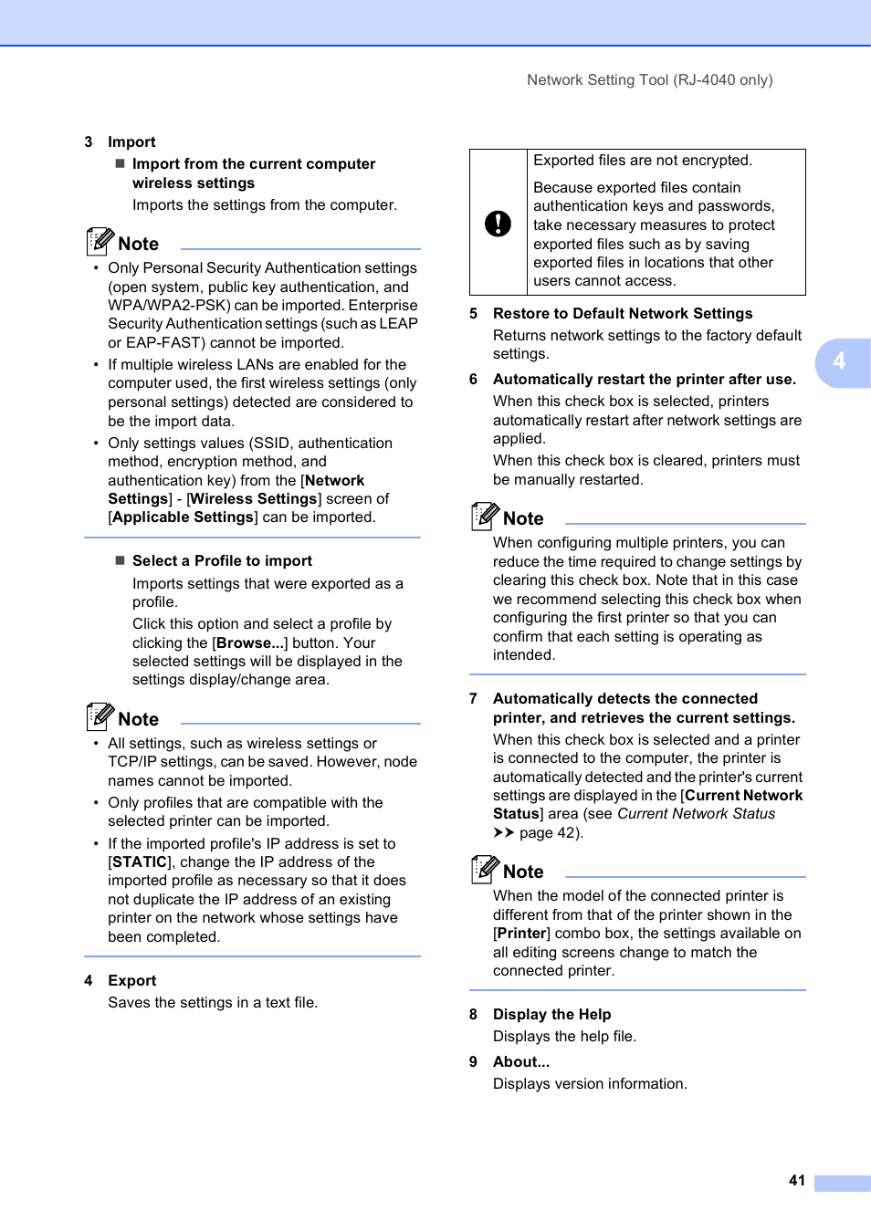 Brother RJ-4040 User Manual | Page 45 / 62