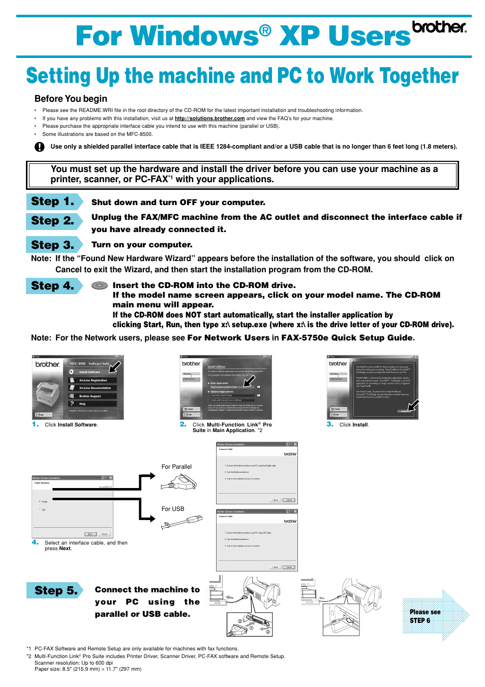 Brother FAX-5750e User Manual | 2 pages