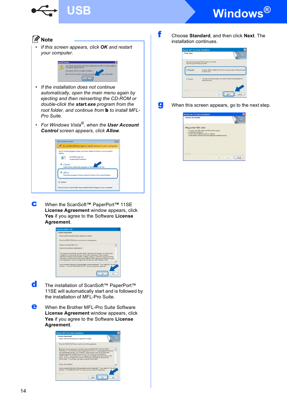 Windows | Brother MFC-290C User Manual | Page 14 / 22