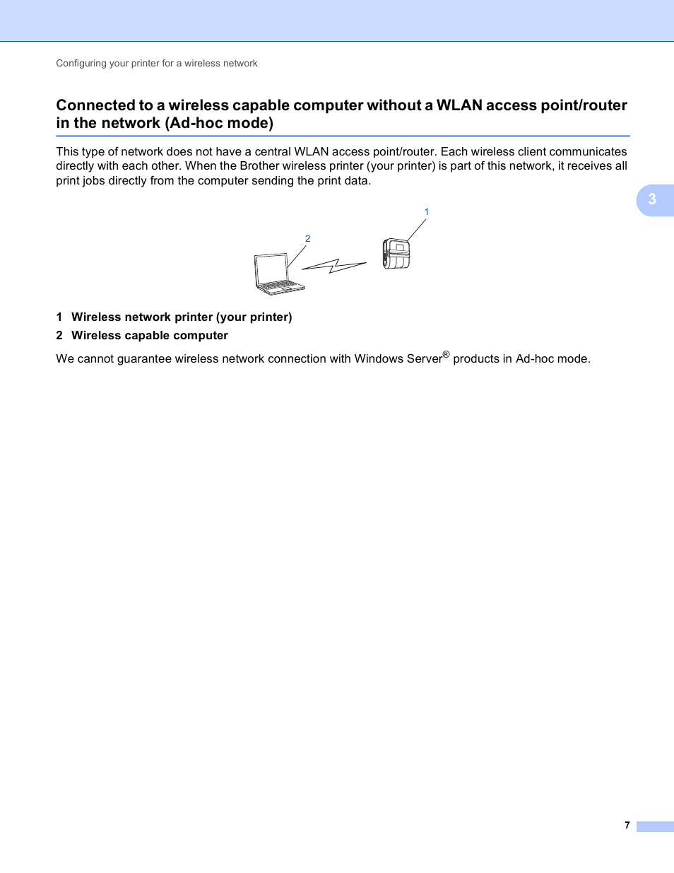 Ad-hoc mode) | Brother RJ-4040 User Manual | Page 11 / 33