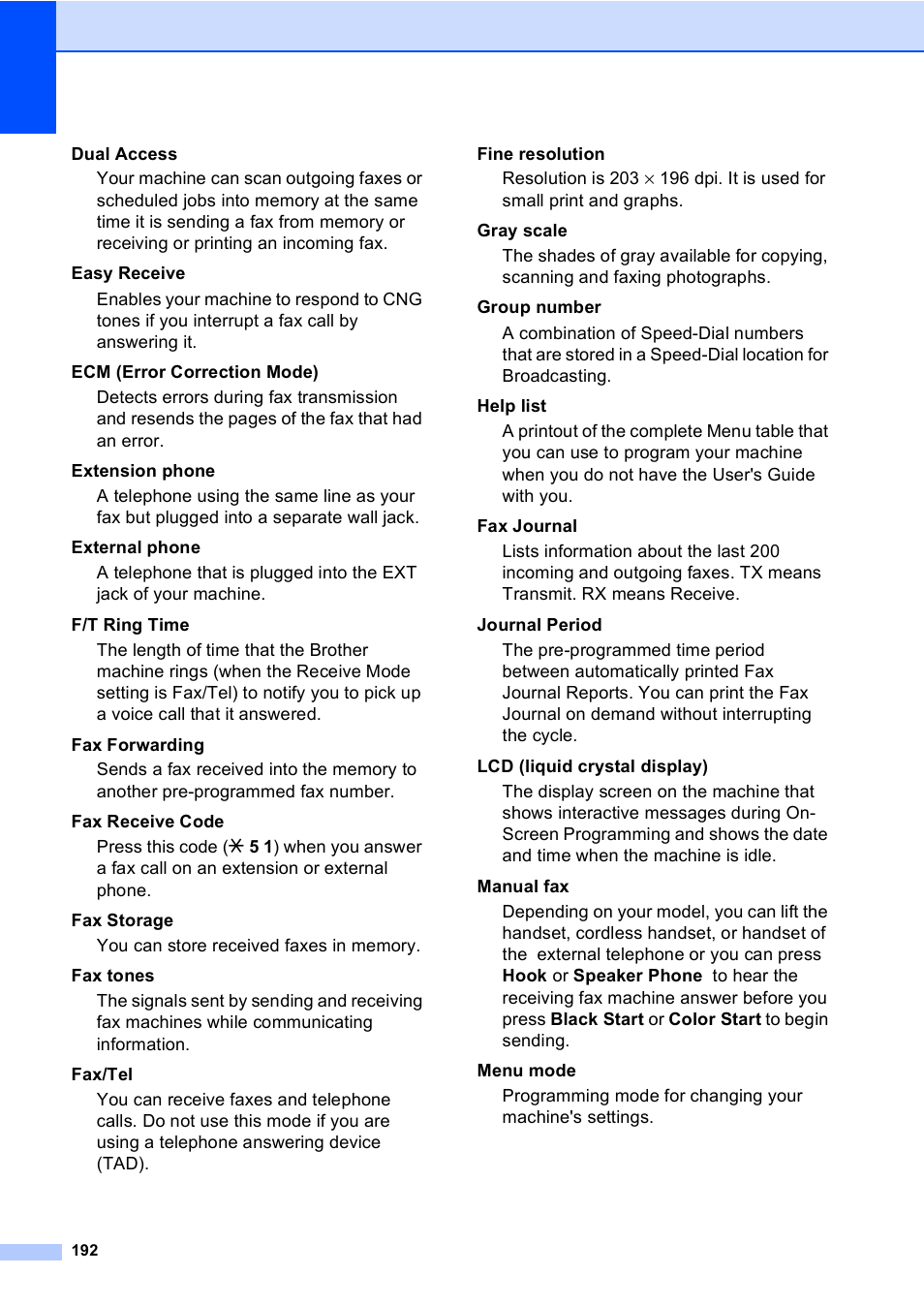 Brother MFC-665CW User Manual | Page 208 / 217
